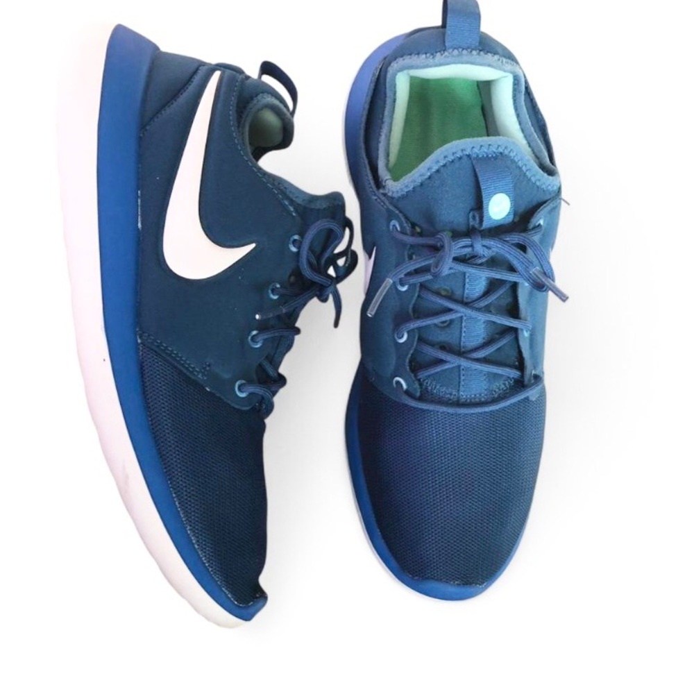 Nike Mens Roshe Two 844656-402 Industrial Blue White Athletic Shoes Sz 10.5.